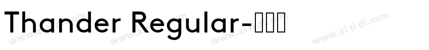Thander Regular字体转换